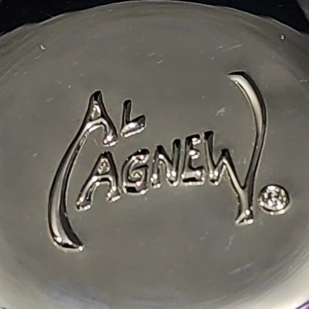Al Agnew White Tailed Deer Pocket Watch Quartz Movement Silver Tone Case Chain